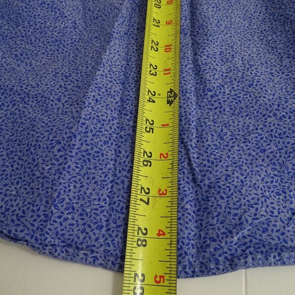 Rodd and Gunn Sports Fit Blue Leaf Print Button Up Long Sleeve Shirt Men Size M - Picture 12 of 13